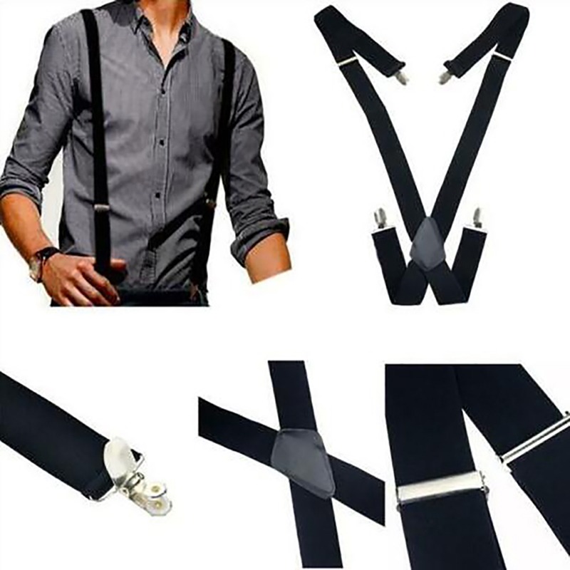 4 คลิป 2.5/3.5 ซม.กว้างผู้ชาย  - Suspenders Clip Men บทวิจารณ์และราคา