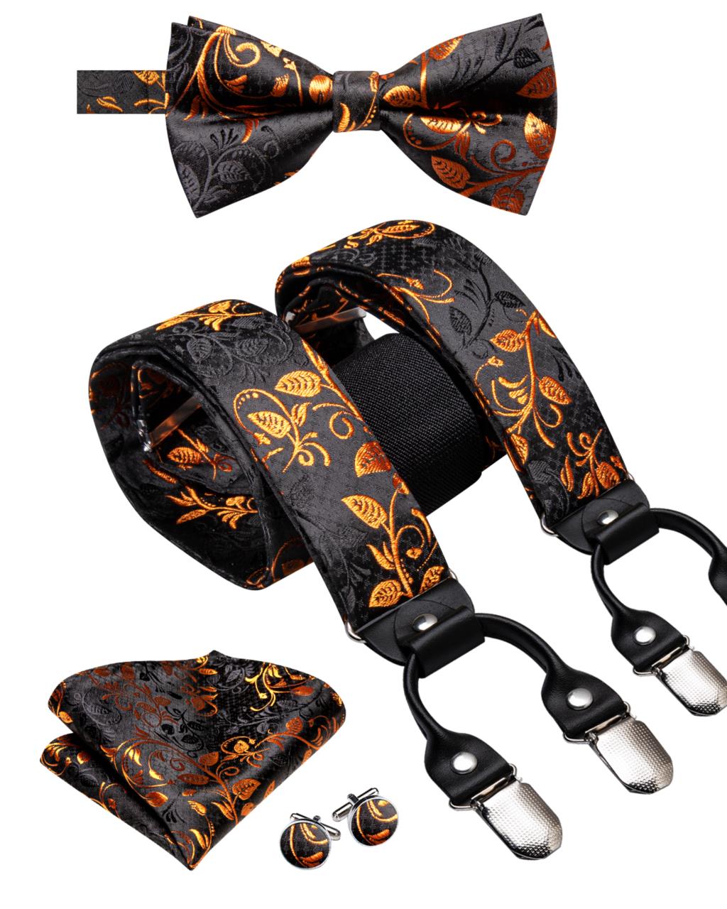 ชุดเซ็ตสายเอี๊ยมผ้าแจ็คการ์ดสี - Suspenders Clip Men บทวิจารณ์และราคา