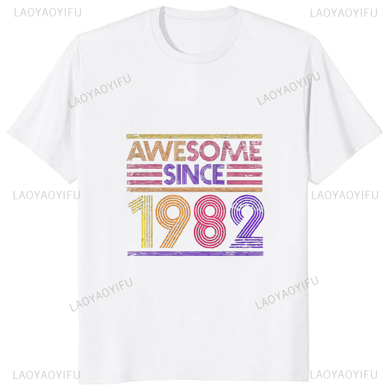 เสื้อยืดพิมพ์ลายวินเทจ1982รุ่น - Men'S Fashion From The 80S บทวิจารณ์และราคา