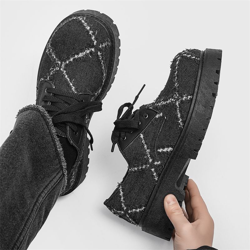 รองเท้าเดอร์บี้ผู้ชายสไตล์ลำลอ - Mens Fashion Denim บทวิจารณ์และราคา