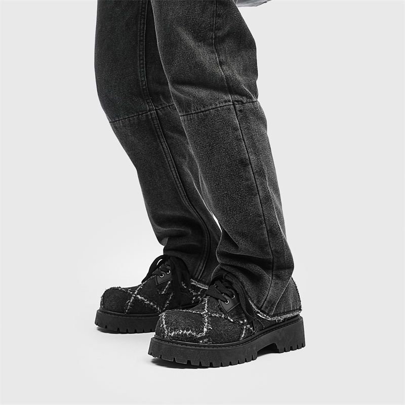 รองเท้าเดอร์บี้ผู้ชายสไตล์ลำลอ - Mens Fashion Denim บทวิจารณ์และราคา